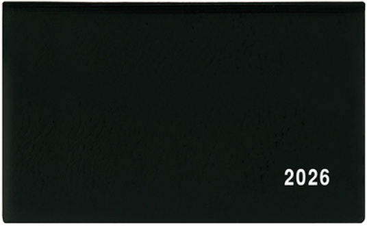 Papírenské zboží - Týdenní diář - Cyril - PVC - černá