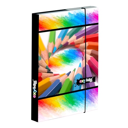 Papírenské zboží - Box na sešity A4 Pastelky