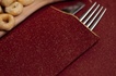 Papírenské zboží - Bordeaux Bestecktasche mit weißer Serviette [125 Stück]