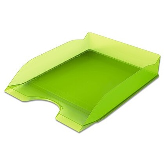 Papírenské zboží - Kancelářský odkladač Durable Basic, transparentní - transp. zelená