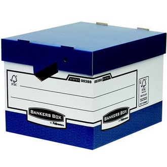 Papírenské zboží - Archivační kontejner "BANKERS BOX®", karton, uzaviratelné víko, FELLOWES [10 ks]