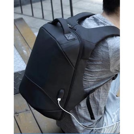 Papírenské zboží - Batoh na notebook 15,6&quot;, NB007, černý z polyesteru/polyethylenu/nylonu, není snadné