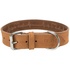 Papírenské zboží - Heartbeat rustikales Lederhalsband – braun L-XL: 55–65 cm/40 mm