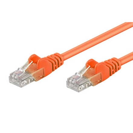 Papírenské zboží - UTP patchcord, Cat.6, RJ45 M-5m, nestíněný, oranžový, economy