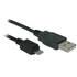 Papírenské zboží - USB-Kabel (2.0), USB A M- USB micro M, 0.6m, schwarz