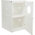 Papírenské zboží - XL-Katzentoilettenhaus, 2 Regale, MDF, 53 x 90 x 58 cm, weiß