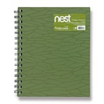 Papírenské zboží - Spirálový blok FolderMate Nest olivově zelený