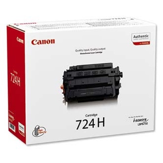Papírenské zboží - Canon originální toner CRG724H, black, 12500str., 3482B002, high capacity, Canon i-SENSYS