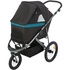 Papírenské zboží - Kinderwagen BUGGY auf Luftreifen, 60 x 112 x 120 cm, Tragkraft 20 kg, schwarz/petroleum