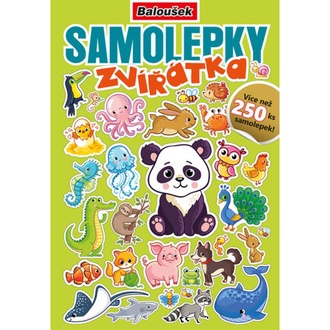 Papírenské zboží - Samolepkový sešit - Zvířátka