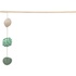Papírenské zboží - Spielzeugstab mit 3 Bällen, Katzenminze, Holz/Stoff, 40 cm