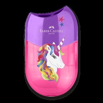 Papírenské zboží - Ořezávátko Faber-Castell Unicorn 2 otvory, s odpadní nádobkou