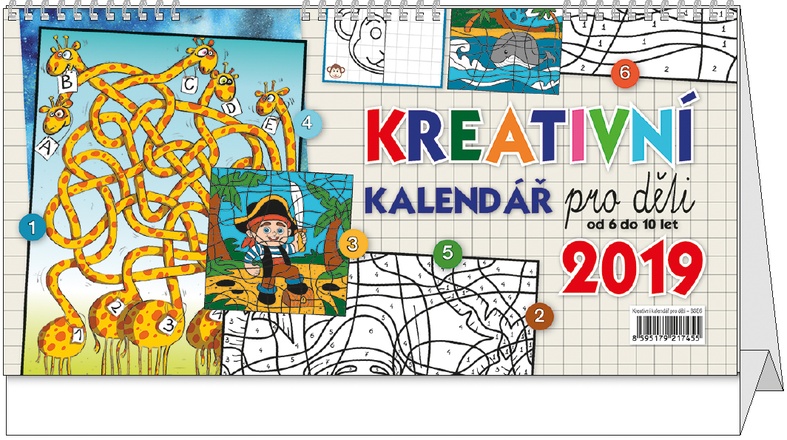 Papírenské zboží - Stolní kalendáře - žánrové týdenní - Kreativní kalendář pro děti
