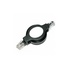 Papírenské zboží - UTP-Patchcord, Cat.5e, RJ45 M-1.2m, ungeschirmt, aufrollbar, schwarz, Logo, LOGO bag