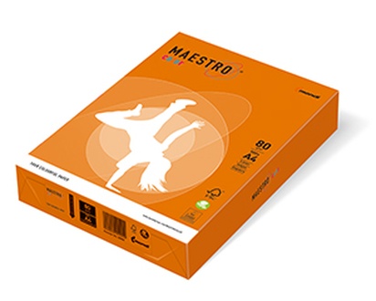 Papírenské zboží - MAESTRO color INTENSIV 80g 500 listů Orange - OR43