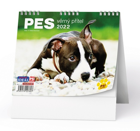 Papírenské zboží - Stolní kalendář - IDEÁL - Pes - věrný přítel /s psími jmény/