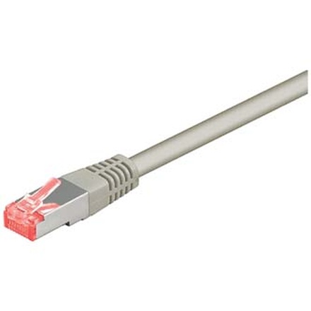 Papírenské zboží - FTP patchcord, Cat.6, RJ45 M-0.5m, stíněný, LSOH, šedý, economy