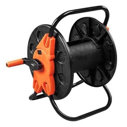 Papírenské zboží - NEO TOOLS stojan pro zahradní hadici až 60m 1/2" nebo 20m 3/4", oranžovo-černý, 15-791