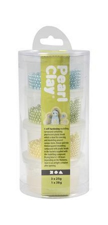 Papírenské zboží - Plastelína "Pearl Clay", 3 barvy, CREOTIME