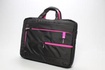 Papírenské zboží - Tasche na Notebook 15,6", schwarze mit pink Elementen aus Nylon, NT006 typ Crown