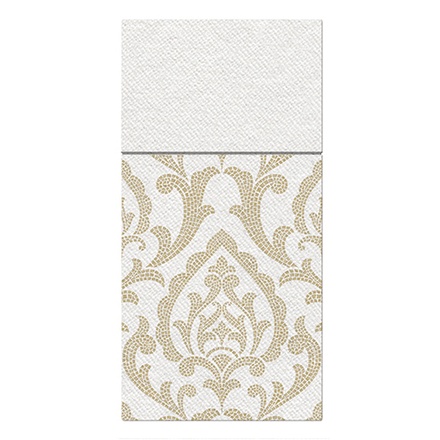 Papírenské zboží - Ubrousky na příbory PAW AIRLAID 40x40 cm Portugesse tiles gold [25 ks]