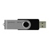 Papírenské zboží - Goodram USB flash disk, USB 2.0, 64GB, UTS2, schwarz, UTS2-0640K0R11, USB A, mit einer drehbaren Kappe