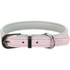 Papírenské zboží - Active Comfort Lederhalsband mit Steinen – rosa XXS-XS: 17-21 cm/ 12 mm