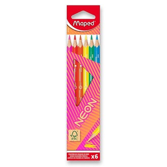 Papírenské zboží - Pastelky Maped Neon 6 ks