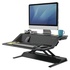 Papírenské zboží - Workstation, Sit-Stand Lotus, schwarz, Kunststoff-Metall, Fellowes