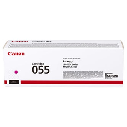 Papírenské zboží - Canon originální toner 055M, magenta, 2100str., 3014C002, Canon MF742Cdw, MF744Cdw, MF746