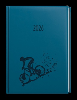 Papírenské zboží - Týdenní diář - Oskar - Vivella s ražbou - A5 - petrolejová - Kolo