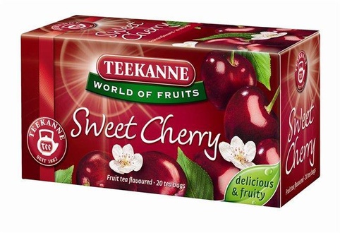 Papírenské zboží - Čaj, ovocný, 20x2,5 g, TEEKANNE "Sweet cherry"
