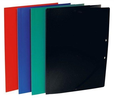 Papírenské zboží - Desky s gumičkou, červené, PP, 15 mm, A4, VICTORIA