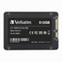 Papírenské zboží - Interne Festplatte SSD Verbatim SATA III, 512GB, Vi550, 49352, 560 MB/s-R, 535 MB/s-W