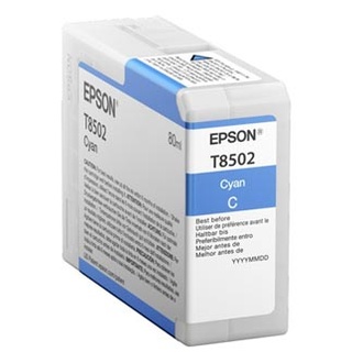 Papírenské zboží - Epson originální ink C13T850200, cyan, 80ml, Epson SureColor SC-P800