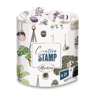 Papírenské zboží - Razítka Creative Stamp Rostliny, 21 ks