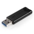 Papírenské zboží - Verbatim USB flash disk, USB 3.0 (3.2 Gen 1), 16GB, PinStripe, Store N Go, schwarz, 49316, USB A, mit herausziehbarem Konnektro
