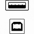 Papírenské zboží - USB-Kabel (2.0), USB A M- USB B M, 1.8m, schwarz