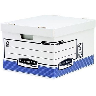 Papírenské zboží - Archivační kontejner "BANKERS BOX® SYSTEM", modrá, FELLOWES [10 ks]