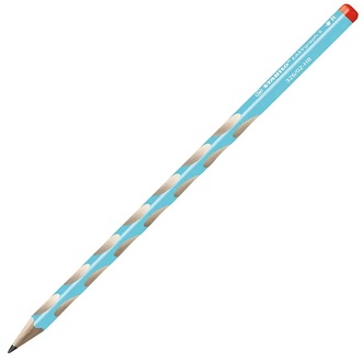 Papírenské zboží - Tenká ergonomická grafitová tužka pro praváky STABILO EASYgraph S modrá - HB
