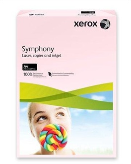 Papírenské zboží - Xerografický papír "Symphony", růžová, A4, 80g, XEROX