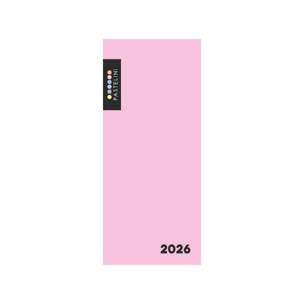Papírenské zboží - Diář PVC týdenní 2026 PASTELINI růžová