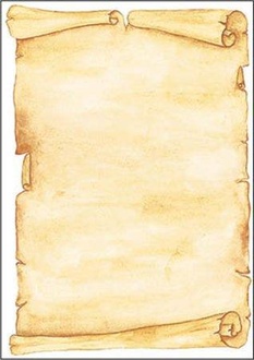 Papírenské zboží - Papír s motivem pergamen, A4, 90g, SIGEL [50 listů]