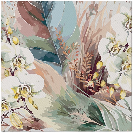 Papírenské zboží - Ubrousky PAW AIRLAID 40x40 cm Foggy Leaves [50 ks]