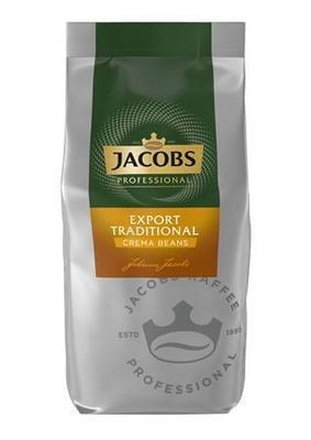 Papírenské zboží - Káva "Crema", zrnková, 1000 g, JACOBS