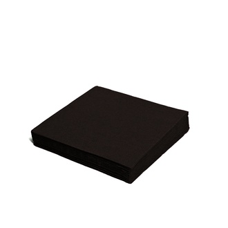 Papírenské zboží - Ubrousky 2-vrstvé, 33 x 33 cm černé [50 ks]