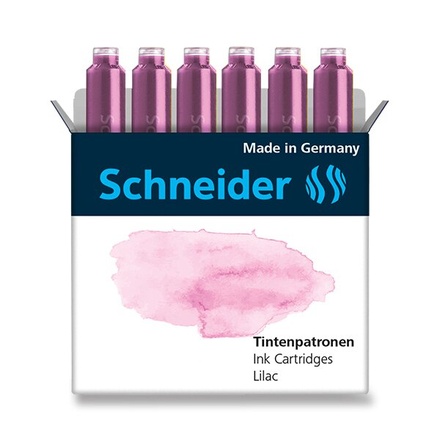 Papírenské zboží - Inkoustové bombičky Schneider, 6 ks fialové