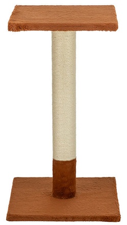 Papírenské zboží - Škrabací sloupek BEANA, 69 cm, králičí plyš, rezavá - LIMITOVANÁ NABÍDKA