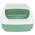 Papírenské zboží - DELIO Toilette mit Ausschnitt und Reinigungsgitter, 35 x 20 x 48 cm, grün/weiß