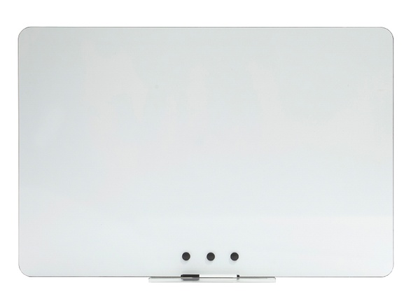 Papírenské zboží - Bílá bezrámová magnetická tabule Qboard 87 x 57 cm